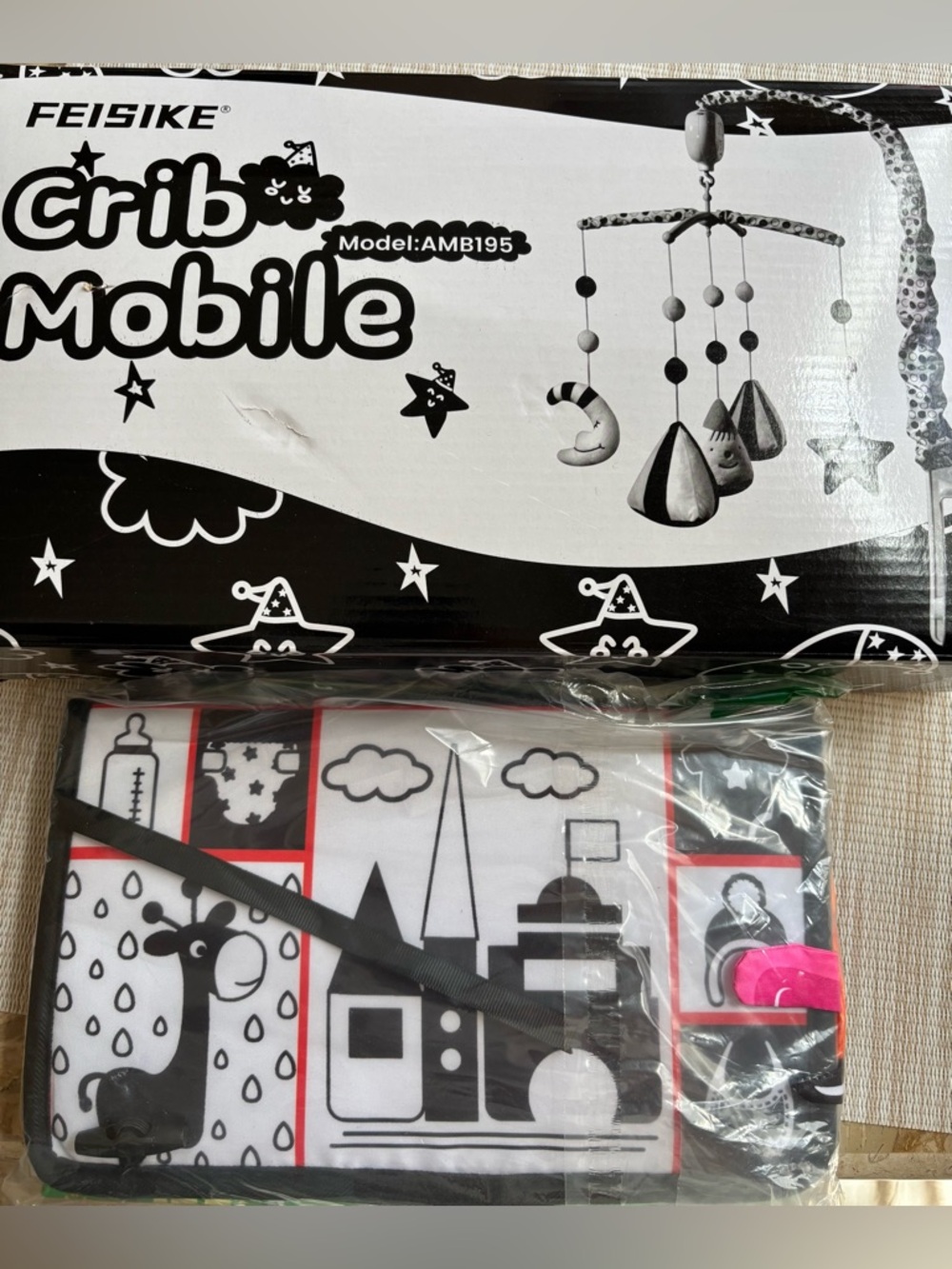 Feisike Black & White Crib Mobile